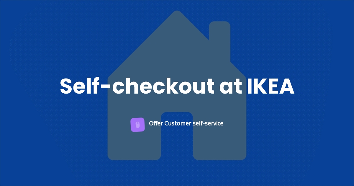 Selfcheckout at IKEA